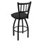 Holland Bar Stool Co 30" Swivel Bar Stool, Black Wrinkle, Canter Iron Seat 81030BW008 - alternate 2